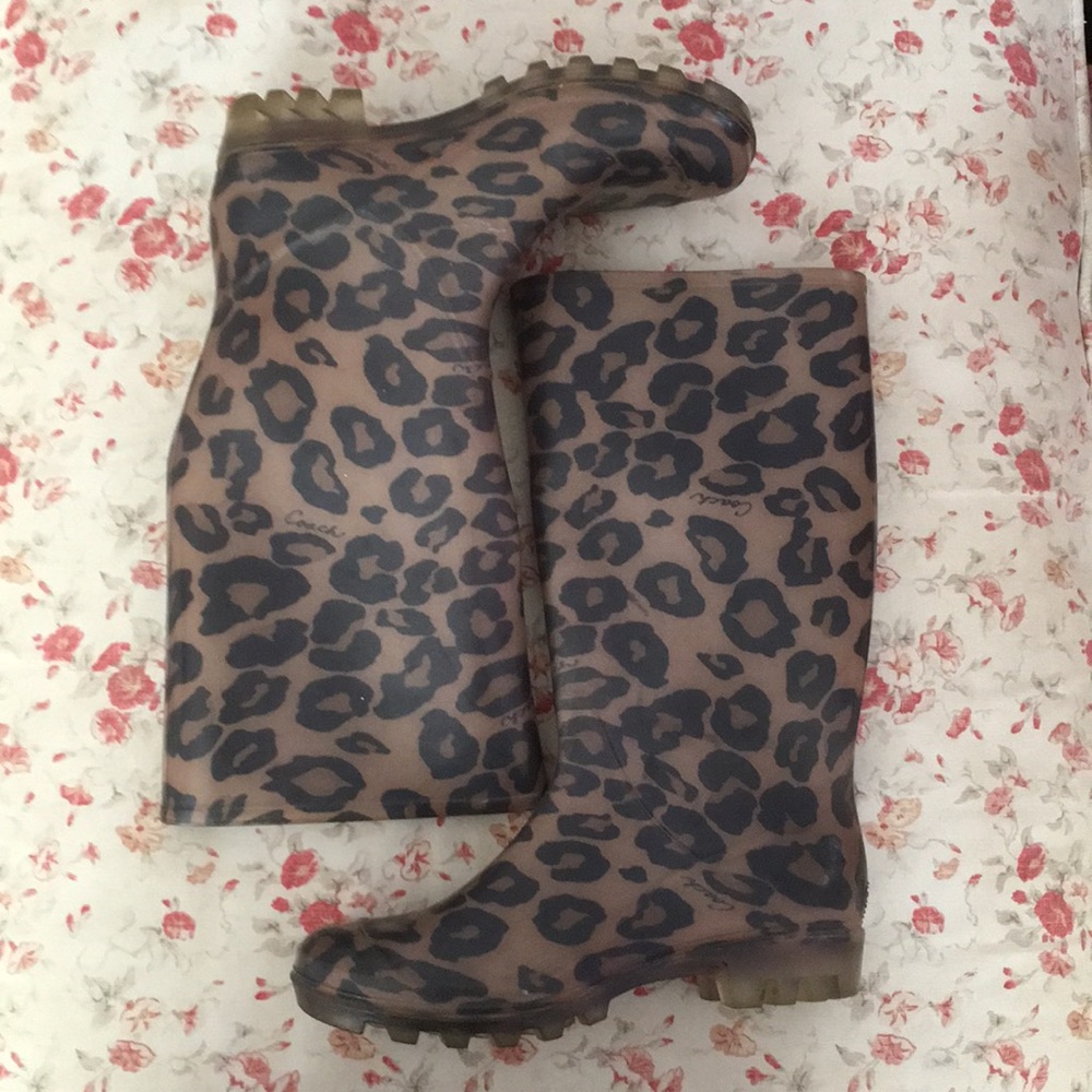 Coach rain boots
